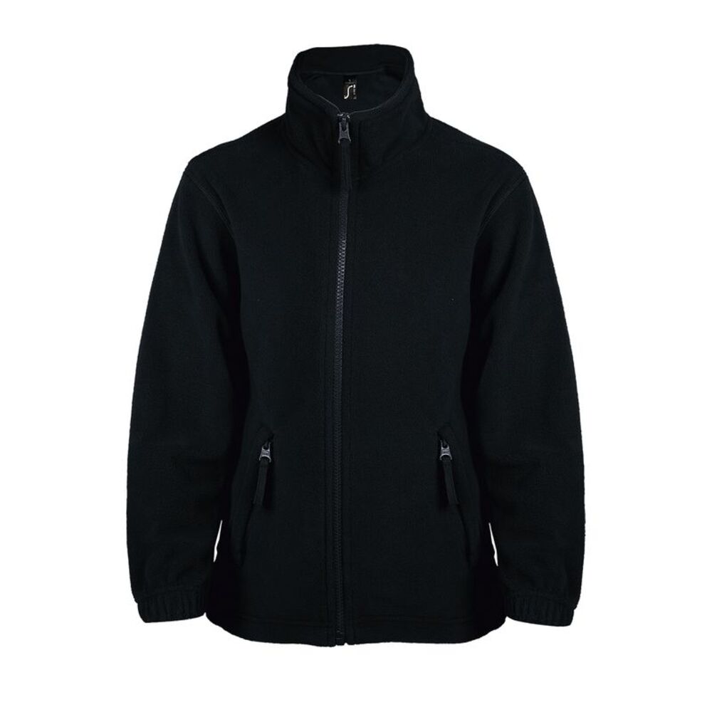 SOLS Childrens/Kids North Zip-Up Fleece Jacket / Black